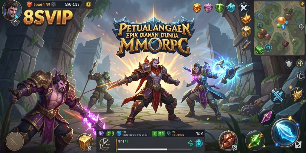 Screenshot gameplay <strong>8SVIP</strong> yang menampilkan aksi petualangan seru.