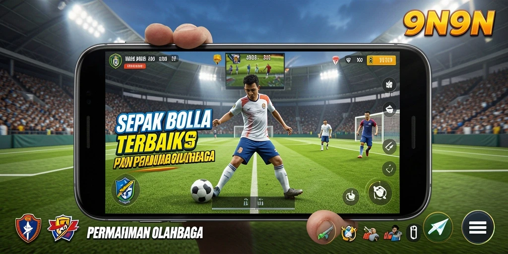 Tangkapan layar menunjukkan aksi dramatis di permainan sepak bola.