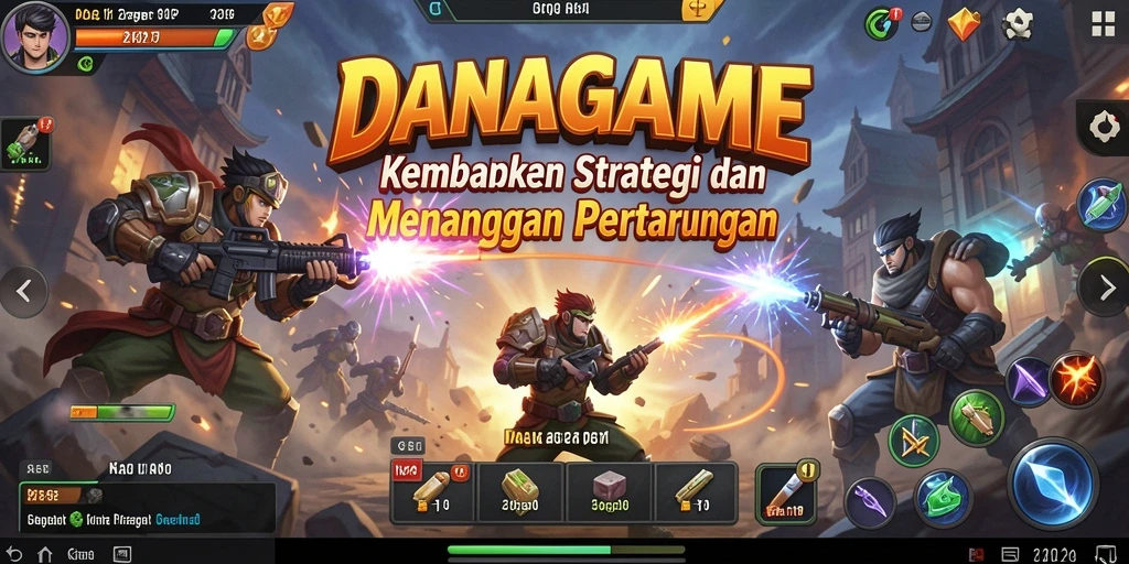 Tampilan menakjubkan dari gameplay DANAGAME yang penuh strategi.