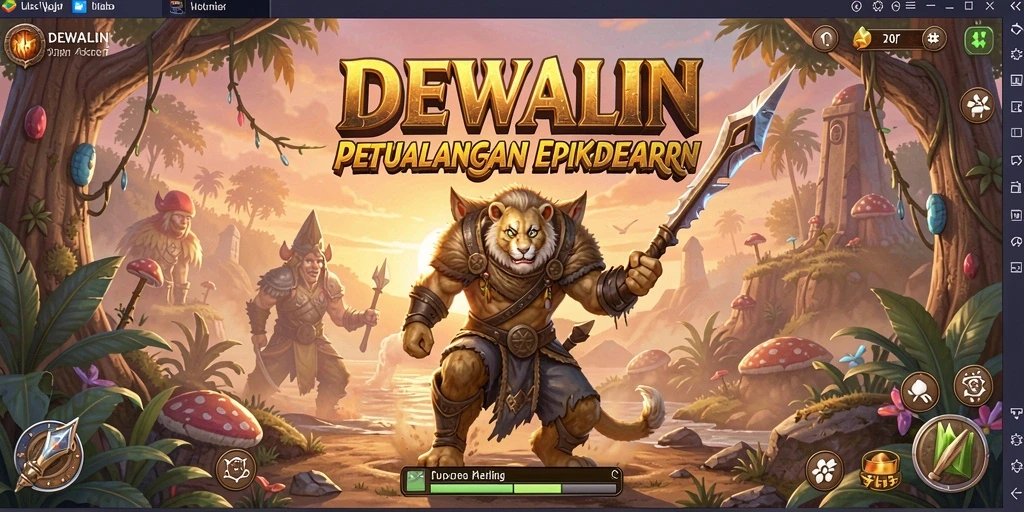 Screenshot gameplay DEWALIN menampilkan aksi petualangan yang seru dan menarik.