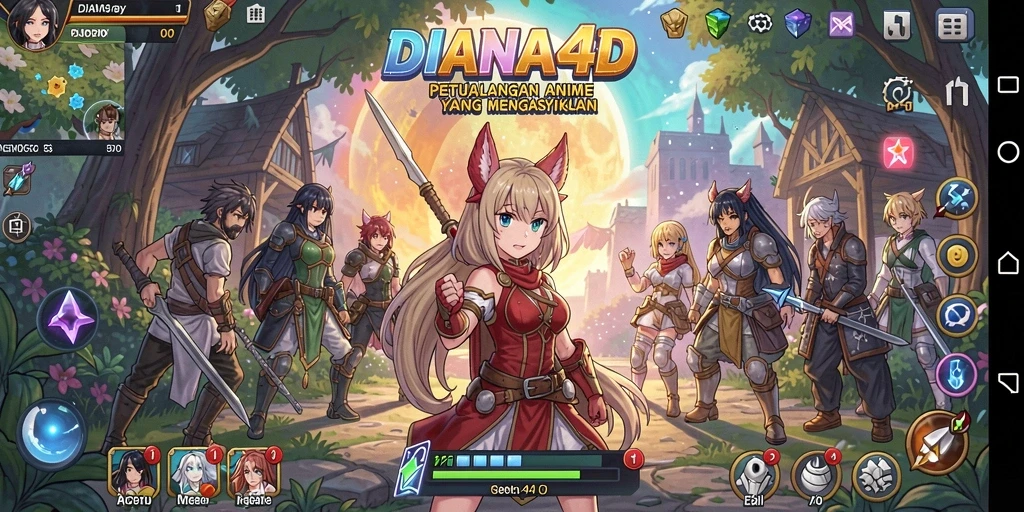 Menampilkan aksi seru dalam dunia Anime