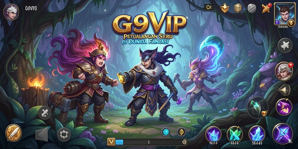 Tampilan gameplay seru di dalam dunia petualangan G9VIP.
