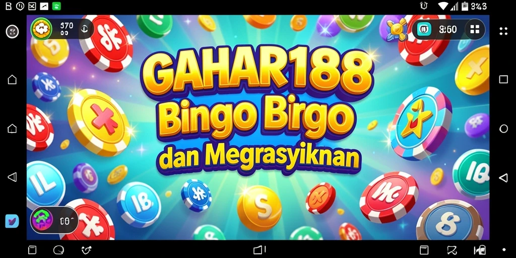 Screenshot gameplay GAHAR188 menampilkan suasana Bingo yang seru dan interaktif.