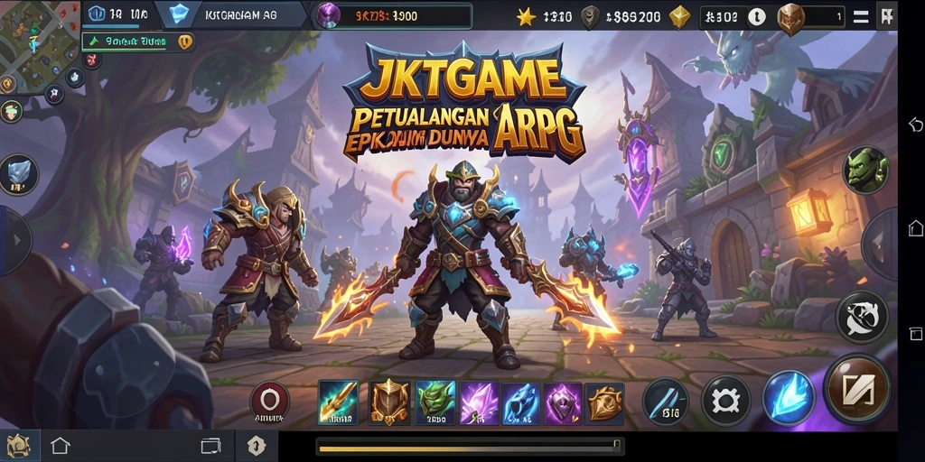Tampilan aksi seru dalam petualangan JKTGAME di dunia ARPG.