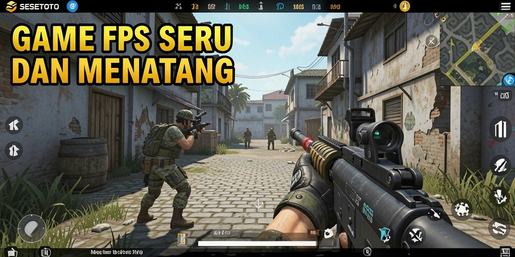 Tampilan gameplay SESETOTO yang mendebarkan dan penuh aksi.