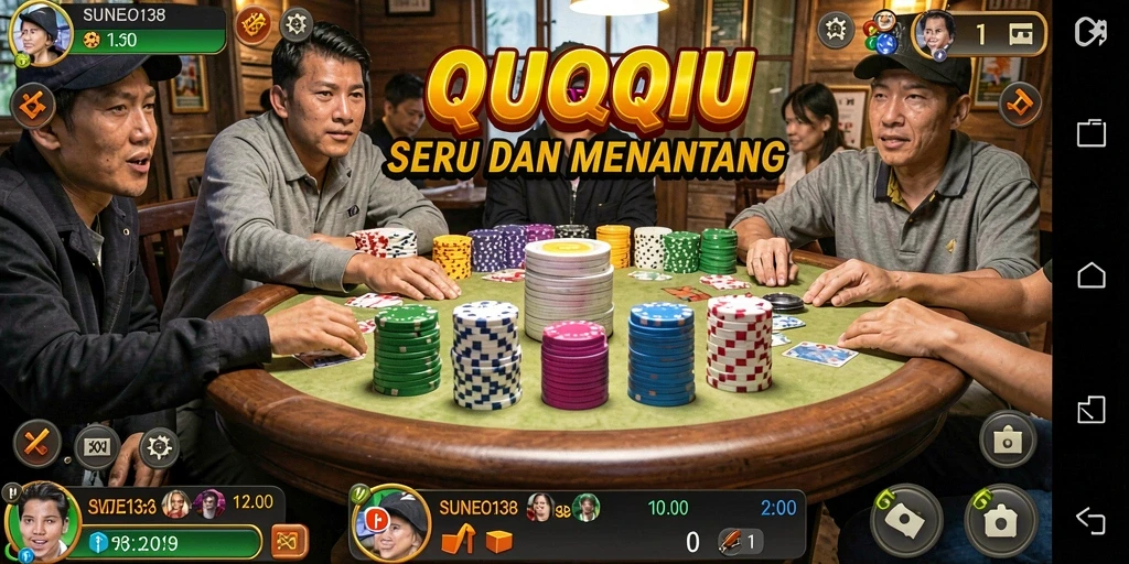 Tangkapan layar menunjukkan gameplay menarik SUNEO138 QiuQiu.