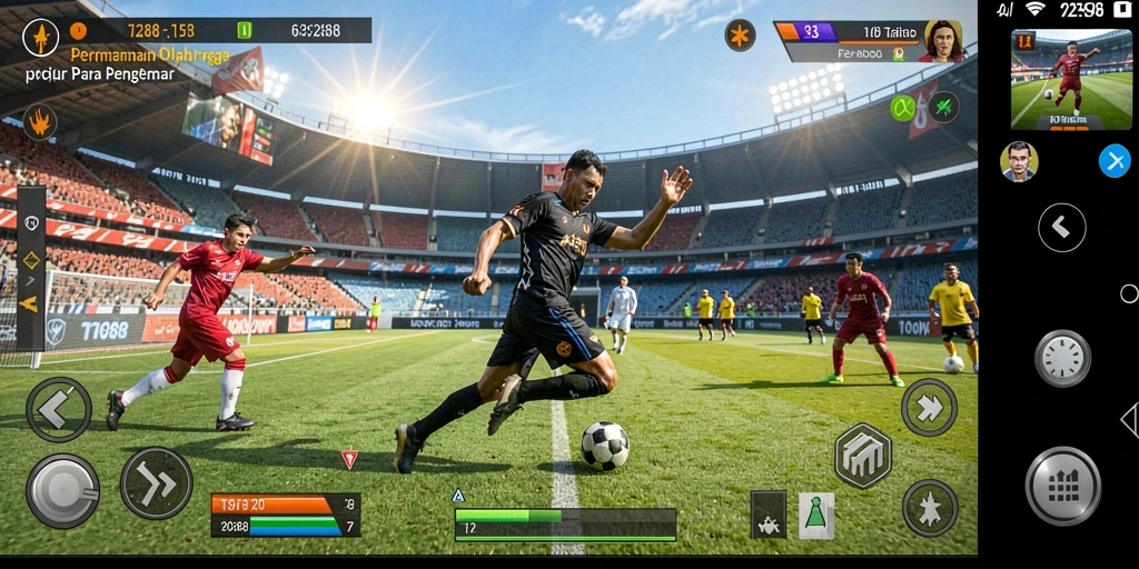 Tampilan gameplay seru dalam TO288 dengan aksi olahraga mendebarkan.