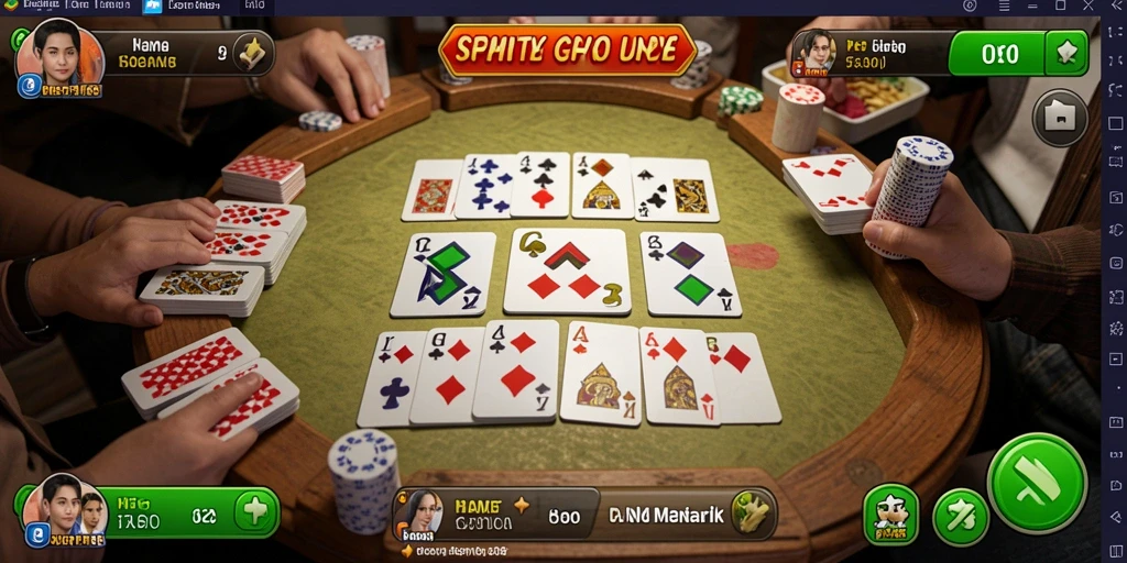 Screenshot menampilkan gameplay Gaple yang menarik dan interaktif.